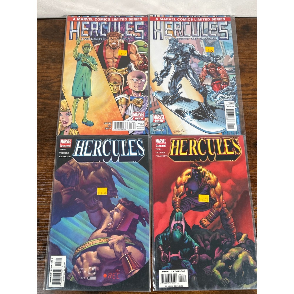 Marvel Comics Hercules‎ Twilight of a God 2 3 & Hercules 2005 2 3 Comic Lot 4pk